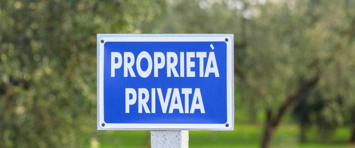 Cartello proprietà privata