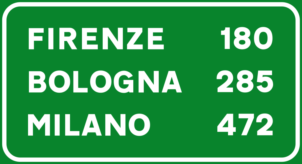 Segnali di indicazione segnali di conferma